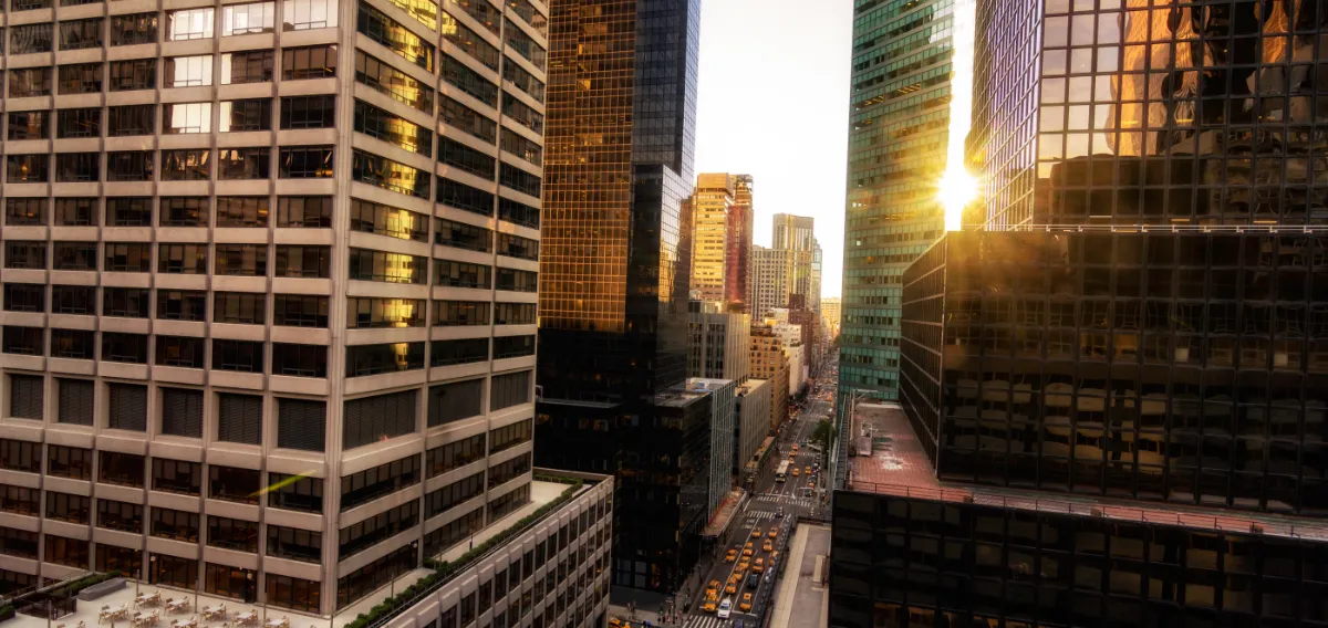 Daly city movers elevated view of glass fronted skyscrapers new yo 2026 01 05 22 39 03 utc